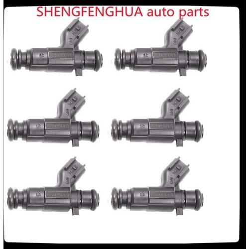 SHENGFENGHUA Fuel Injector Nozzle For Buick 2004-2008 3.6L V6 6pcs Free Shipping! 12571159 0280156131