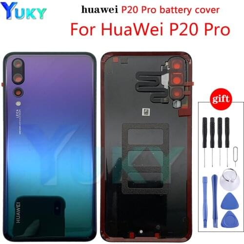 100% Original huawei p20pro Battery Cover For P20 pro Replace the battery cover With camera cover p20 pro
