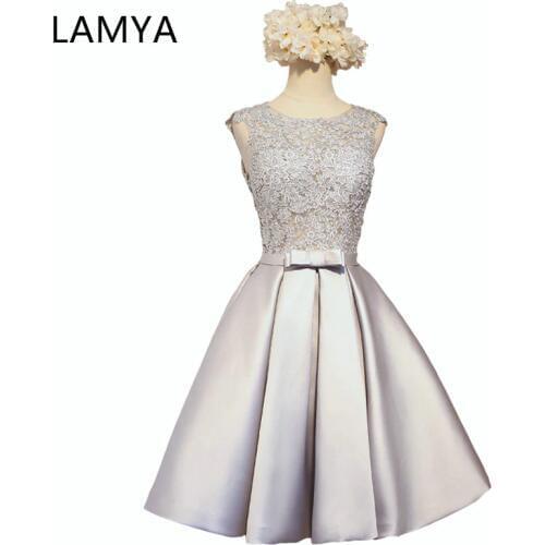 Lamya Womens Satin Dresses