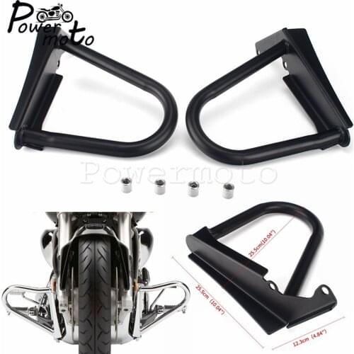 Left & Right 1 1/4" Steel Engine Highway Guard Frame Protector Crash Bar Falling Bumper for Suzuki Boulevard M109R M 109R 06-14