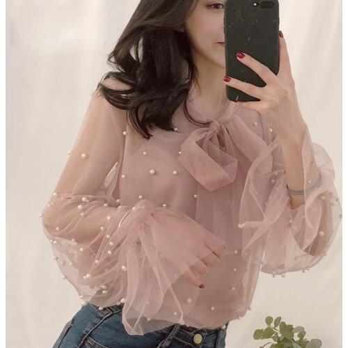 Розовые блузки LINLING China At AliExpress