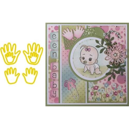 Handprint Metal Cutting Dies for Making Card Baby Birthday Scrapbooking DIY Paper Album Decoration Craft New 2019
