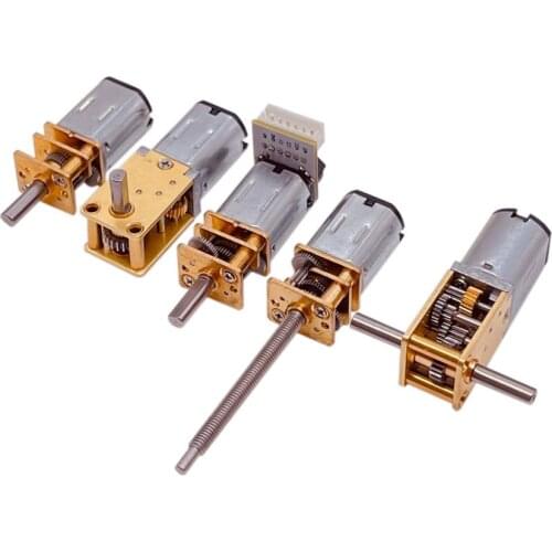 DC3V/6V/12V N20 miniature DC metal gear reducer motor electronic lock robot motor high torque forward and reverse speed regulati