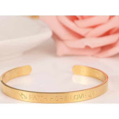 Fashion africa Gold Bangle for Women men lover Bride Wedding hope faith Bracelet bangle Africa Bangle Gold Charm Bracelet gift