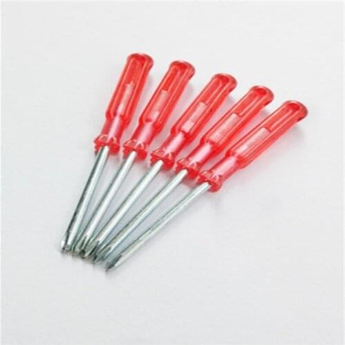 2pc Screwdriver Kit Set Mini Small Portable Radish Head Screw Driver Transparent Handle Repair Hand Tools Precision Car Repair