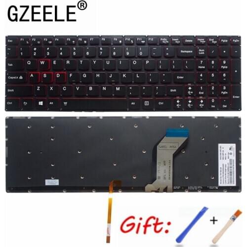 New for Lenovo Ideapad Y700 Y700-15 Y700-15ISK Y700-15ACZ English US backlit laptop keyboard SN20H54489 black
