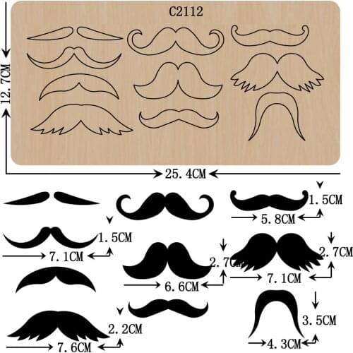 New Beard Cake, DIY Wooden die Scrapbooking C2112 Cutting Dies