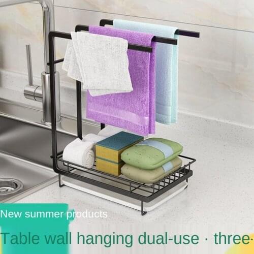 Nail free Bathroom Shelf Metal Shelf Storage Rack Stainless Steel Punch-Free Firm Shower Kitchen Fitted Wall Storage Organize