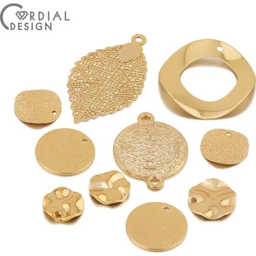 Cordial Design DIY Jewelry Accessories/Hand Made/Genuine Gold Plating/Cooper Charms/Coins Shape/Jewelry Findings & Components