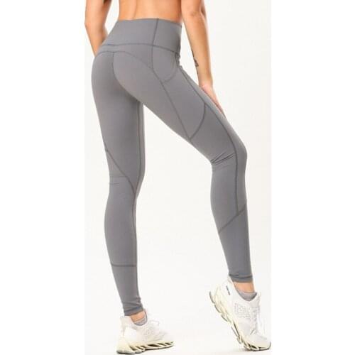 Womens High Waist Yoga Pants High Elasticity Sweat Absorption Solid Color Women Leggings Fashion Breathable Sports Leggings