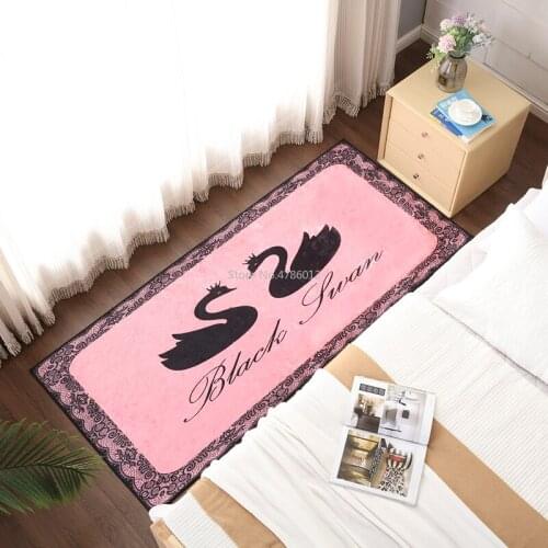 Golden Diamond Velvet Living Room Bay Window Entrance Door Mat Girl Pink Bedroom Bedside Carpet Can Be Customized