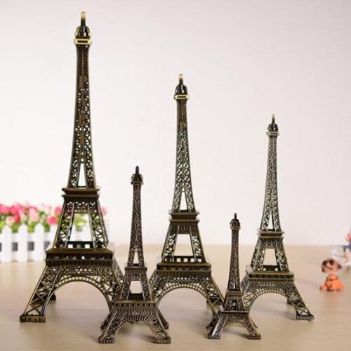 1pcs/lot Home Decorations Crafts Paris EiffelTower Architecture Model Souvenir Party Favors Retro Figurine For Table Ornament