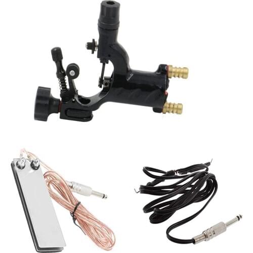 1pcs Tattoo Machine Set clip cord pedal switch Dragonfly Rotary Tattoo Machine Shader Liner Assorted Tattoo Motor Gun Kits