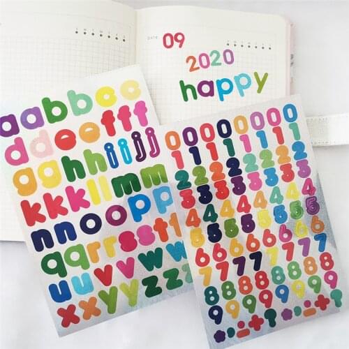Stickers 1430PCS Cute Alphabet Stickers for Children Custom Name Stickers Waterproof Anti-tear Scrapbooking Album Stickers