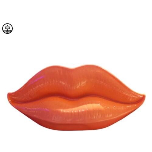3D Home Decor Accessories Emboss Big Lips Statue Wall Hanging KTV Clubhouse Bar Background Wall Sculpture Wall Decoration Crafts
