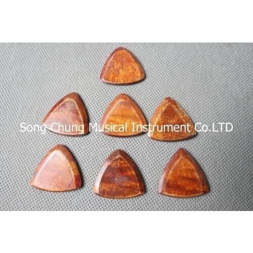7Pcs Beautiful Solid maple wood Guitar Pick,material thickness:0.12"(3mm) #200