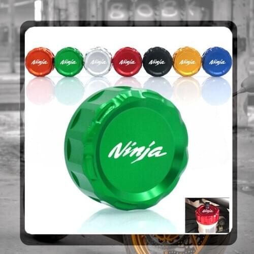 For KAWASAKI NINJA H2R NINJA 250SL ABS NINJA 300 ABS NINJA300 NINJA250 Motorcycle CNC Aluminum Rear Brake Reservoir Cover Caps