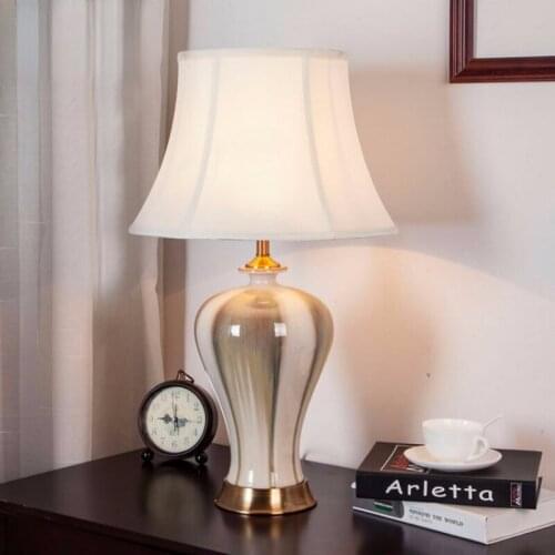 Free Shipping Modern Ceramic Table Lamp Beside Lamp For Living Room Chinese Style Light Bedroom Decorative Table Lamp Study