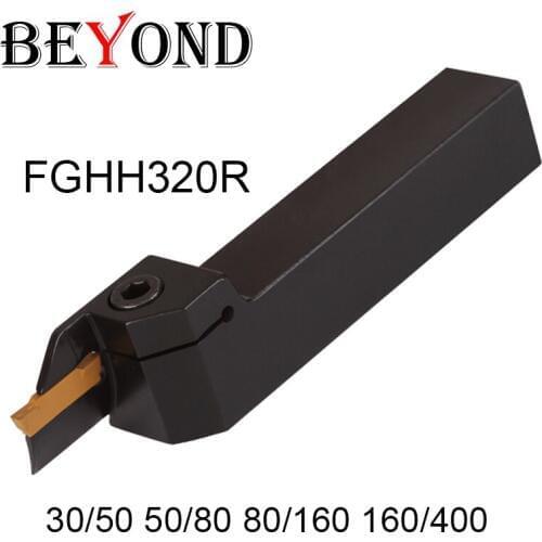 BEYOND FGHH320R-30/50/80/160/400 FGHH320 Face Cutter Grooving Cutting Lathe Turning Tool Holder Processing Range 75 to 100 FGHH