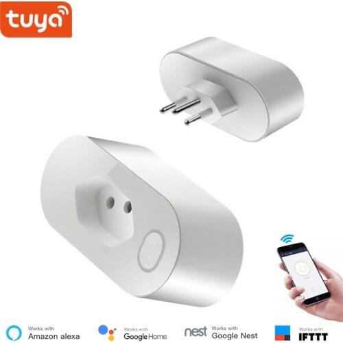 Brazil Standard Smart Socket WiFi Type N Socket 16A Power monitoring Smart Life APP Control Voice Control via Alexa Google Home