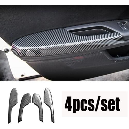 For Honda Civic 10Th 2016 2017 2018 2019 2020 2021 ABS Carbon Fiber Interior Door Armrest Panel Trim