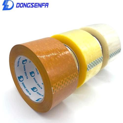 DONGSENFA 1Roll 100Yards BOPP Packing Adhesive Tape Packing Packaging Shipping Carton Sealing Tapes Thickness 0.05mm