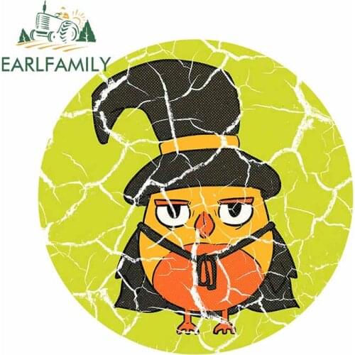 EARLFAMILY 13cm x 12.7cm for Clever Bird VAN Decal Windows Car Stickers Windshield Personality Occlusion Scratch Car Assessoires