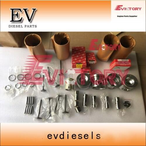 EV For Mitsubishi S4S S4SD S4SDT S4S-DT Piston+piston ring+cylinder liner+engine gasket +engine beairng+Valve kit
