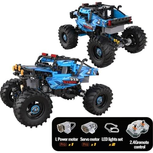 City 4WD SUV Remote Control Vehicle Car Building Blocks high-tech RC Off-road Racing Car Buggy Trucks Bricks Toy for Children