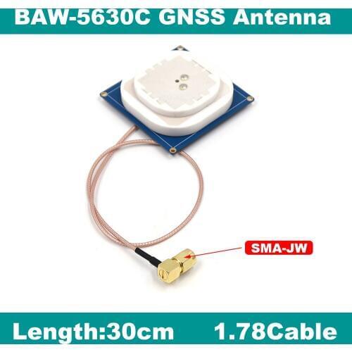 BEITIAN GNSS GPS antenna for ZED-F9P module RTK Drone Base UAV UGV GPS GLO GAL BDS GNSS L1,L2 SMA-JW connector BAW-5630C