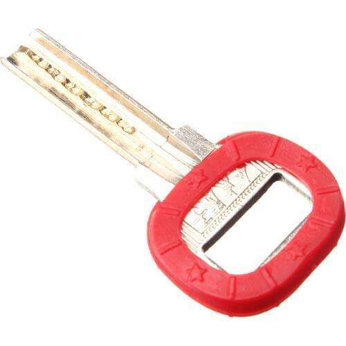 HHTL-8 x Bright Colors Hollow Silicone Flexible Elastic Key Cap Covers Case Keyring