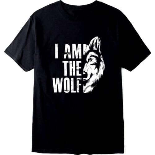 Animal Wolf Cotton T-Shirts Harajuku Casual Clothes Men Woman Fashion Brand Sweatshirt Cotton T-Shirts Tee Hip Hop Top