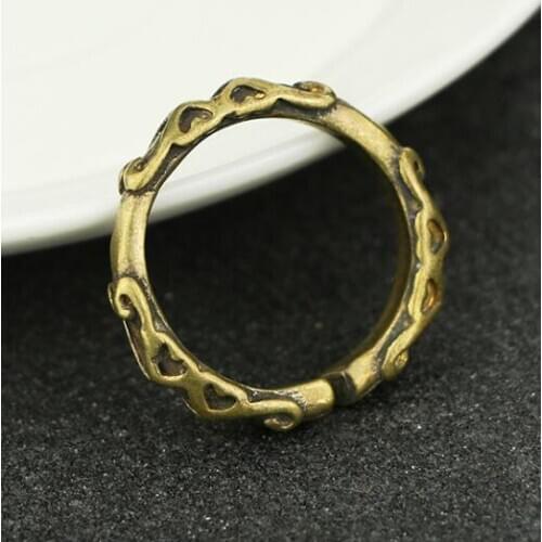 Collectable Chinese Pure Brass Carved Decorative pattern Car key chain Exquisite Small Pendant Statues