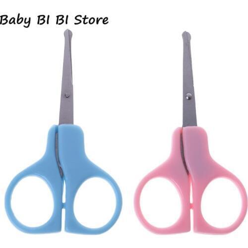 Nail Clippers Baby Nails Cutter Nursing Care Newborn Kids Safety Stainless Steel Scissors Random Color Professional Round Tip