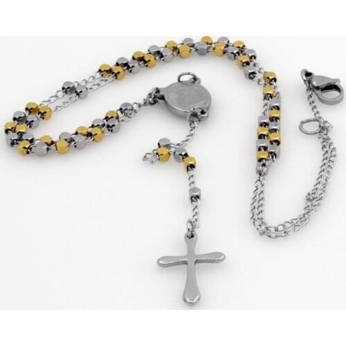 Hot Sale New Classic Collares Mujer Collier Male Cross Pendant Necklace, Necklace Charm Steel Chain Beckham Fashion Jewelry