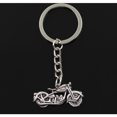 New Fashion Keychain 34x16mm Motorcycle Pendants DIY Men Jewelry Car Key Chain Ring Holder Souvenir For Gift