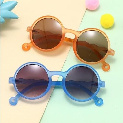Seemfly Cute Candy Color Children Sunglasses Kids Retro Classic Round Sun Glasses Fashion Boy Girl SunGlasses UV400 Protection