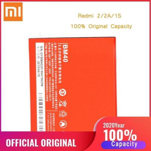 Original Phone Battery for Mi 2A Battery Xiaomi Mi2A BM40 Replacement Batteries Mi2A bateria 100% 2030mah Capacity