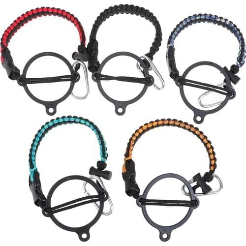 Adjustable Paracord Water Bottle Handle Bottleneck Rope Carrier Survival Strap Safety Ring for Campers Backpackers Hiker