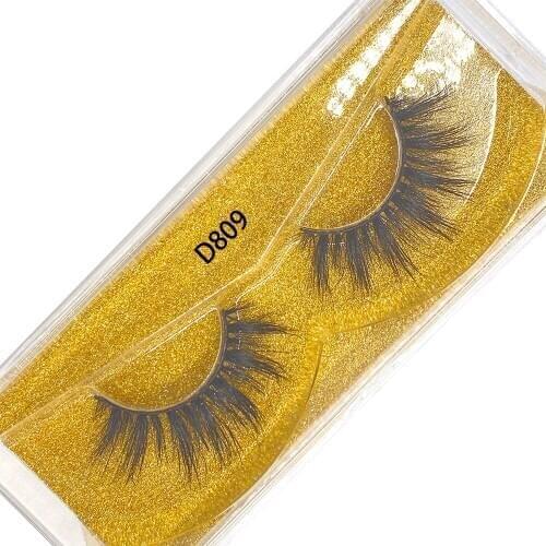 3D Mink Eyelash Handmade Durable For 10 Times Natural Long Dramatic Eyelash Extension Crisscross Thick 16mm Work Date