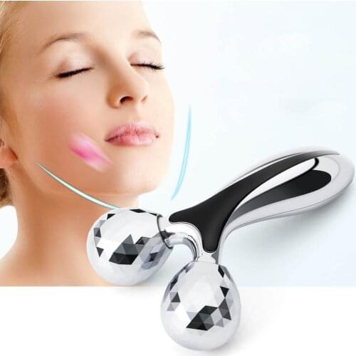 3D Face Slimming Instrument Roller Beauty Massager Shaping Firming Wrinkle Removing Anti Fatigue Relaxing and Moisturizing