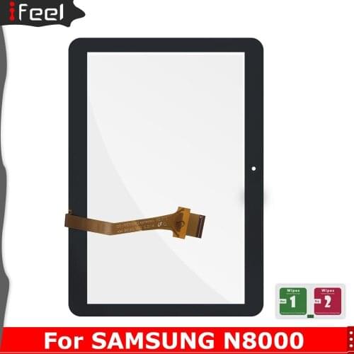 New 10.1'' For Samsung Galaxy Tab 2 GT-P5100 P5100 P5110 N8000 Touch Screen Panel Digitizer Assembly Front Glass