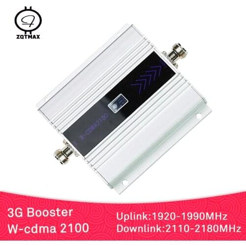 ZQTMAX 3g network booster WCDMA 2100 Signal amplifier UMTS band 1 cellular signal booster