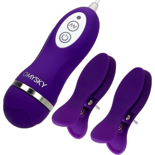 10 Frequency Nipple Clamps Breast Massage Vibrating Nipples Tickle Clip Vibrator Sex Toys For Women Vibration