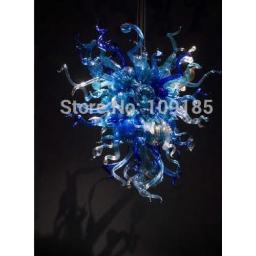 110/220v AC Led Cute Cobalt Blue Murano Glass Antique Pendant Lights Art Decor