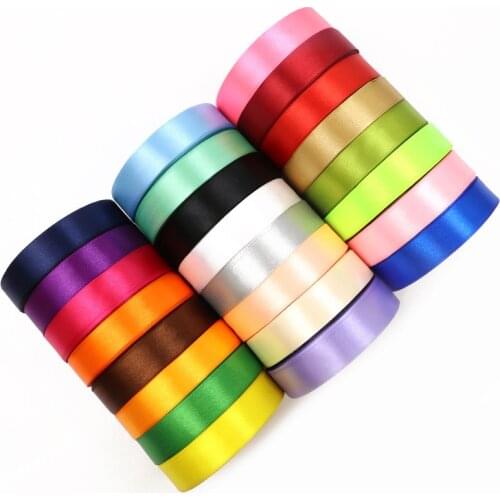 25M/Roll Grosgrain Satin Ribbons for Wedding Christmas Party Decorations DIY Bow Craft Ribbons Card Gifts Wrapping Supplies