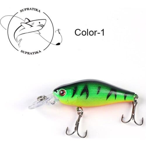 3D Eyes Diving Depth 0.5-1.5M Plastic Fishing BaitArtificial Minnow 8g/7cm Anti-Corrosion Bionic Fishing Lure Hard Bait