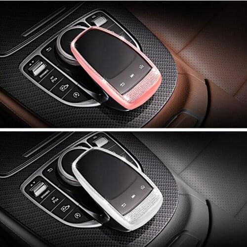 Accessories Interior Safety Seat Belt Decoration Cover Trim 2 Pcs For Mercedes Benz C Class W205 2015 2016 2017 2018 ABS