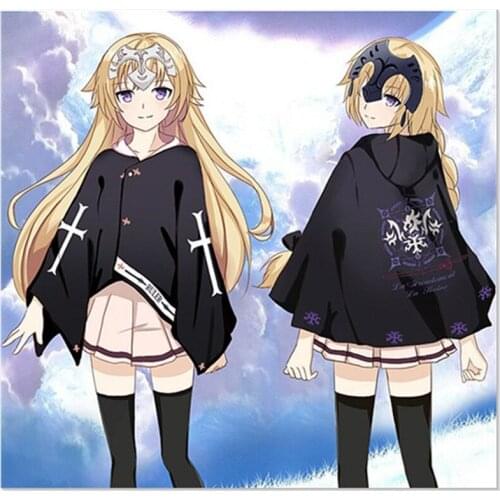 Anime Fate Grand Order Alter Hooded Velvet Cotton Cloak Costumes For Women Men Fate Stay Night Halloween party Cosplay coat