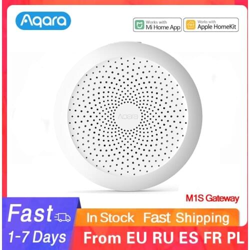 Xiaomi Aqara Gateway Hub M1S ZigBee WIFI with RGB Led Night Light Work With Mijia APP Apple Homekit Intelligent Home Smart Home